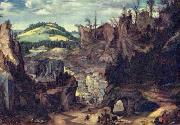 Cornelis van Dalem Landschaft mit Hirten oil painting